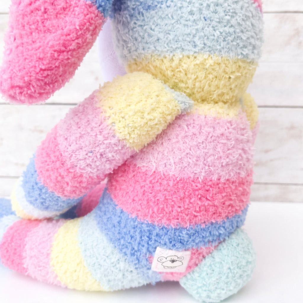 Bella the Sock Bunny - READY TO SHIP soft toy