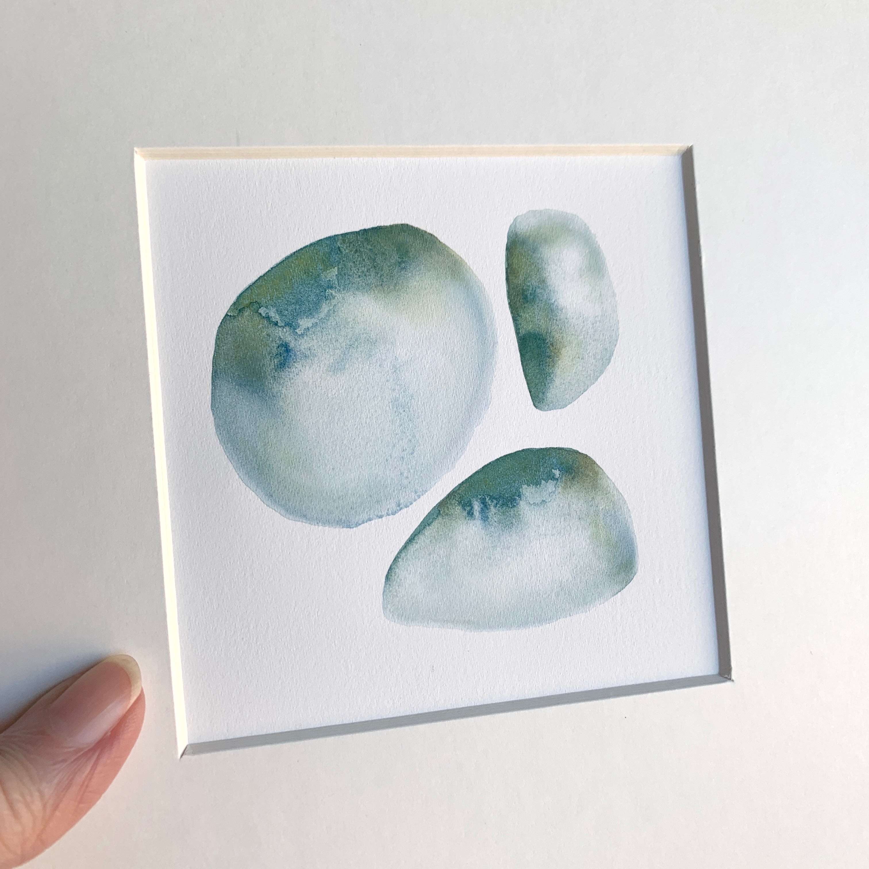 Original Hand-painted Watercolour Artwork - "Seaglass #2"