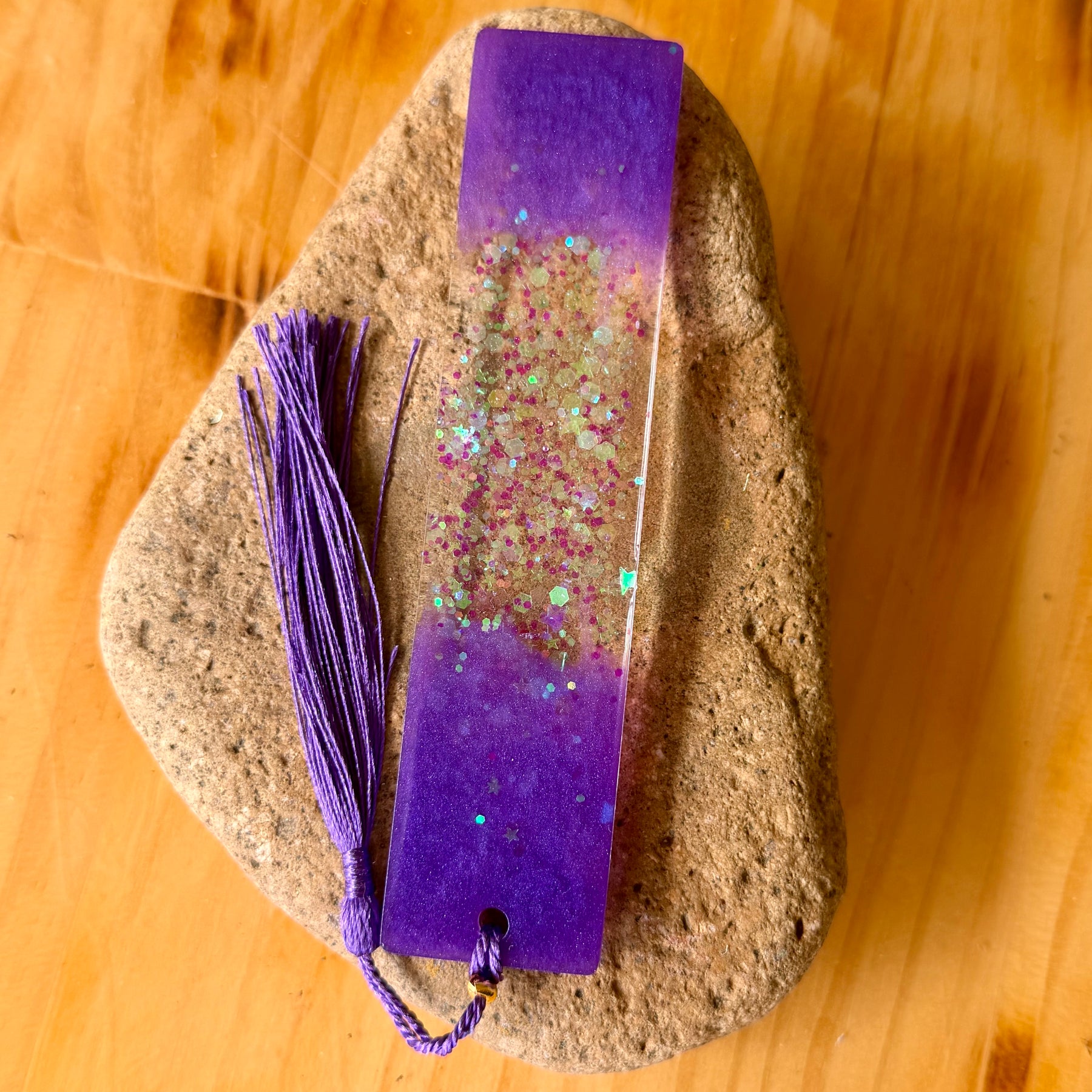Purple Sparkle Bookmark