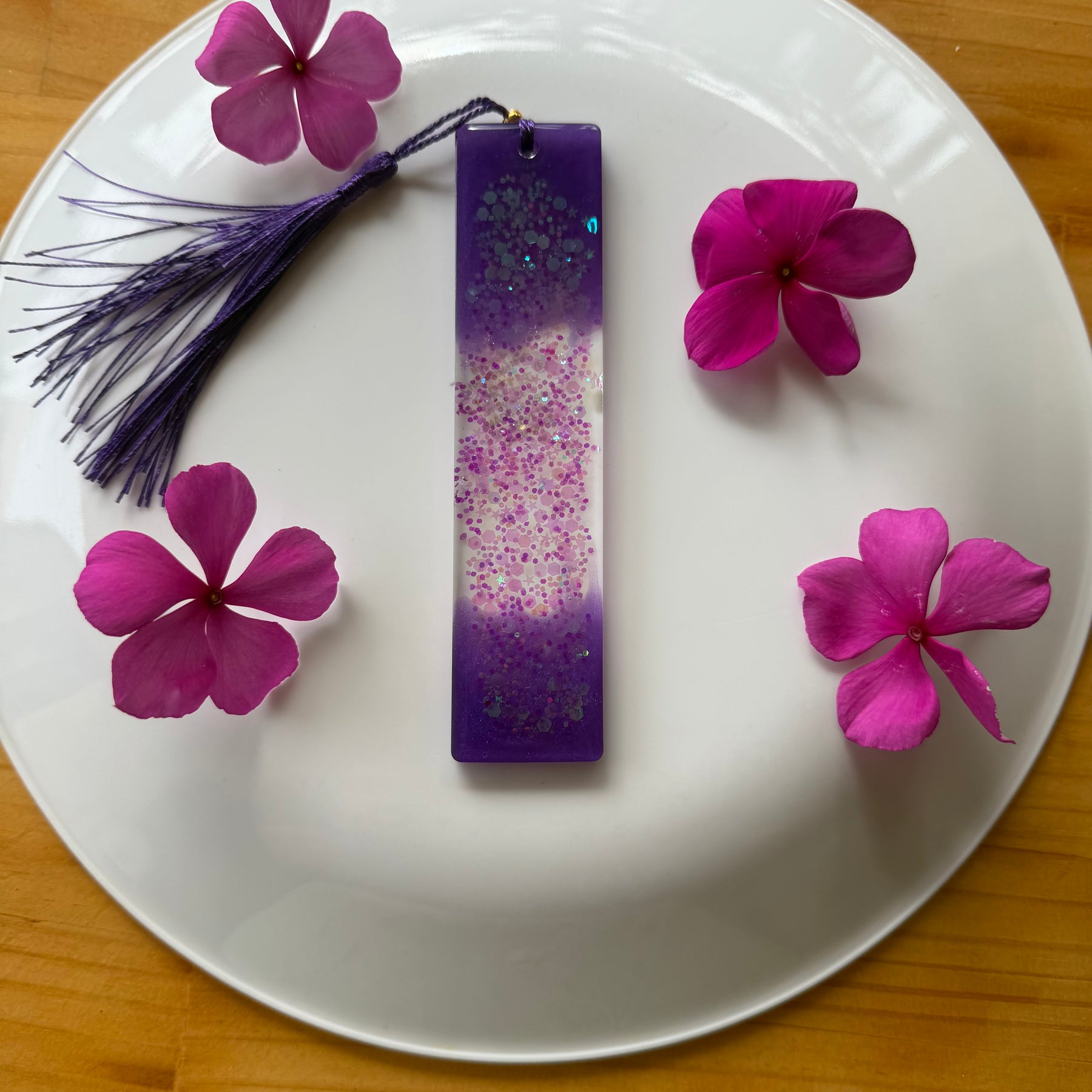 Purple Sparkle Bookmark