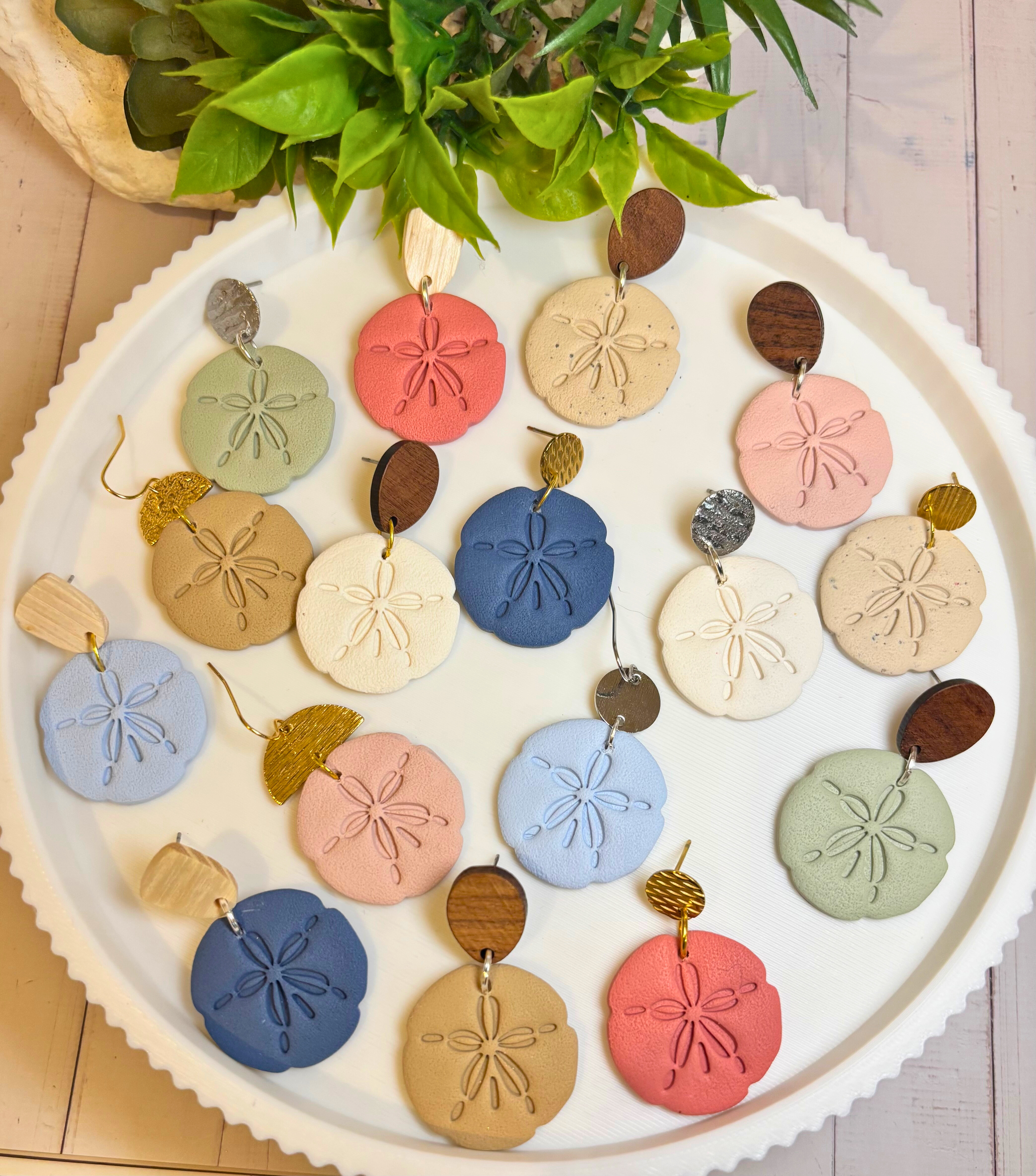Seaside Stories | Sand Dollar Dangle Earrings