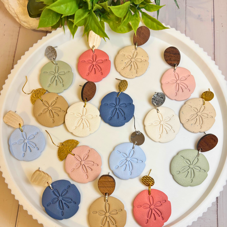 Seaside Stories | Sand Dollar Dangle Earrings