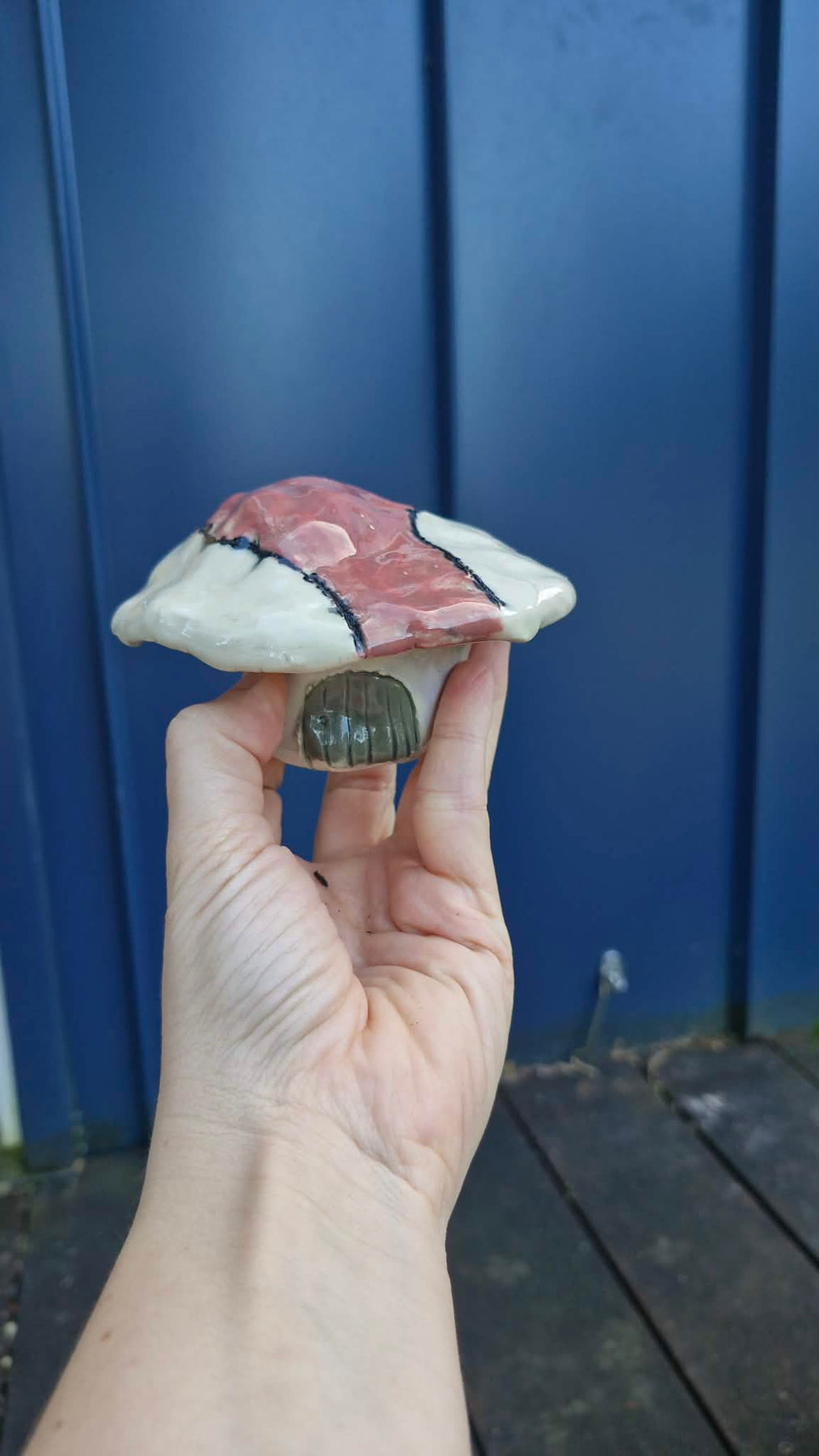Small Mushroom Sculpture for Fairy Garden