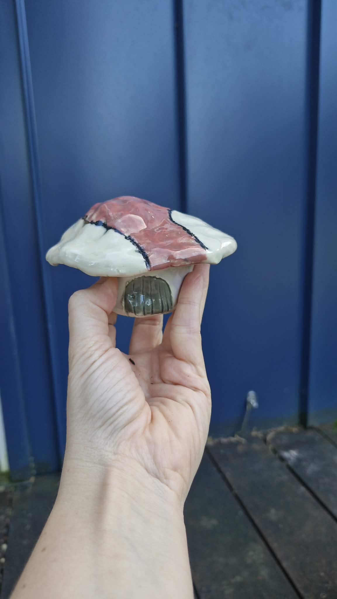 Small Mushroom Sculpture for Fairy Garden