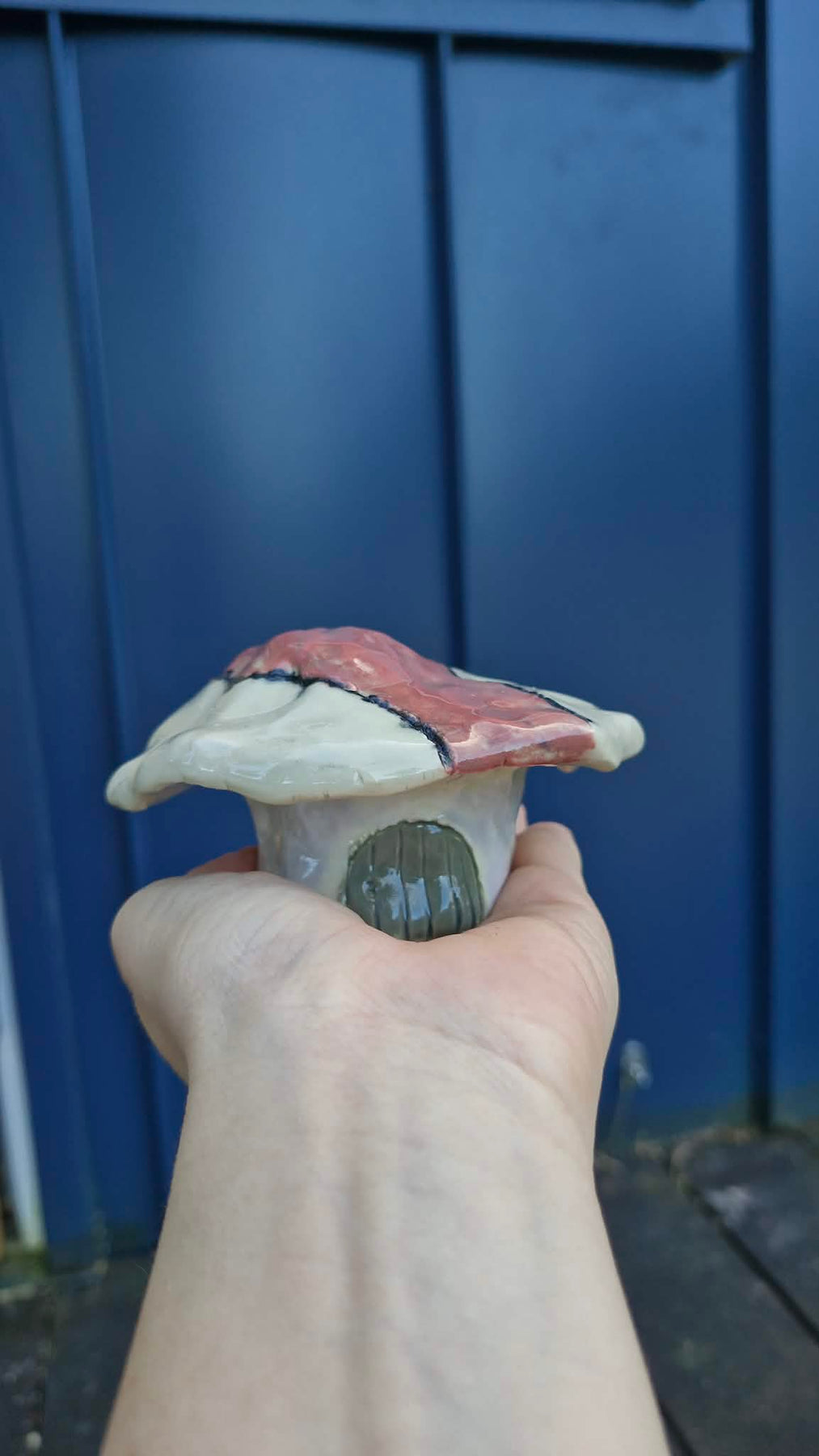 Small Mushroom Sculpture for Fairy Garden