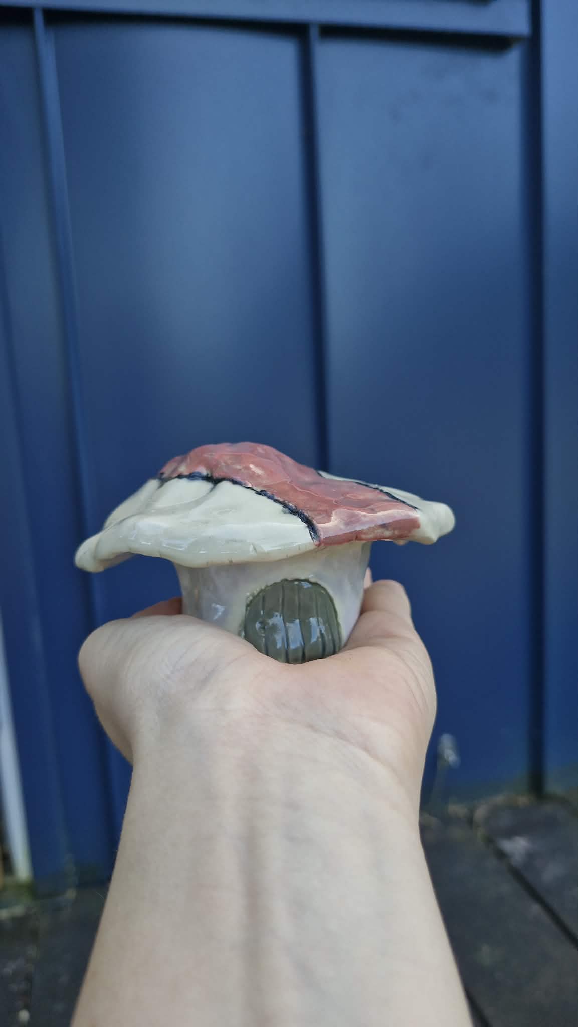 Small Mushroom Sculpture for Fairy Garden