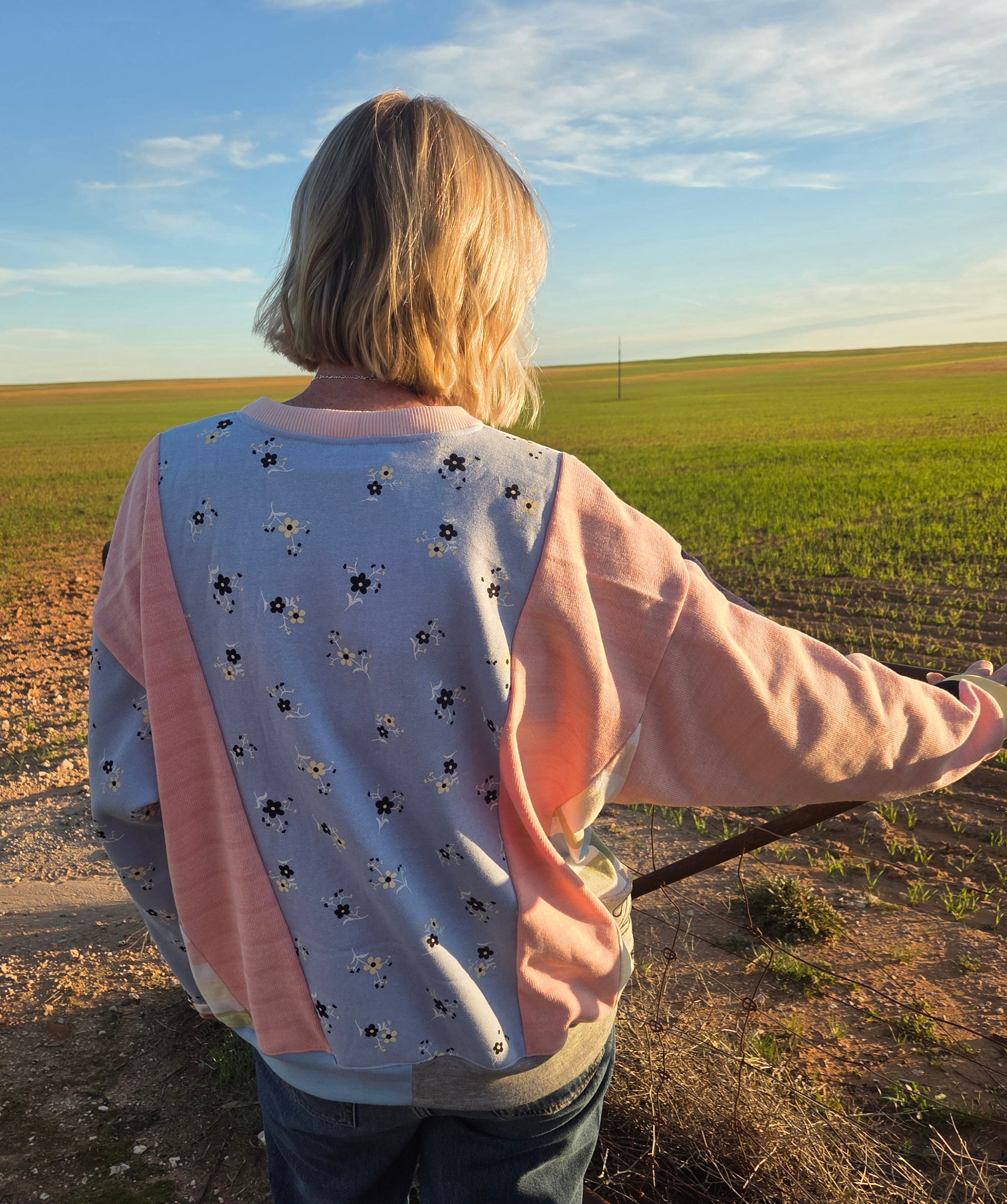 Icy Sherbert - Patchy Fleece - L/XL