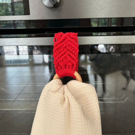 Macrame Tea towel Holder