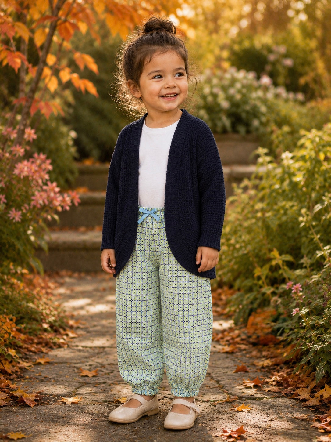 Waffle Knit Girls Cocoon Cardigans (SIZES 000-3)