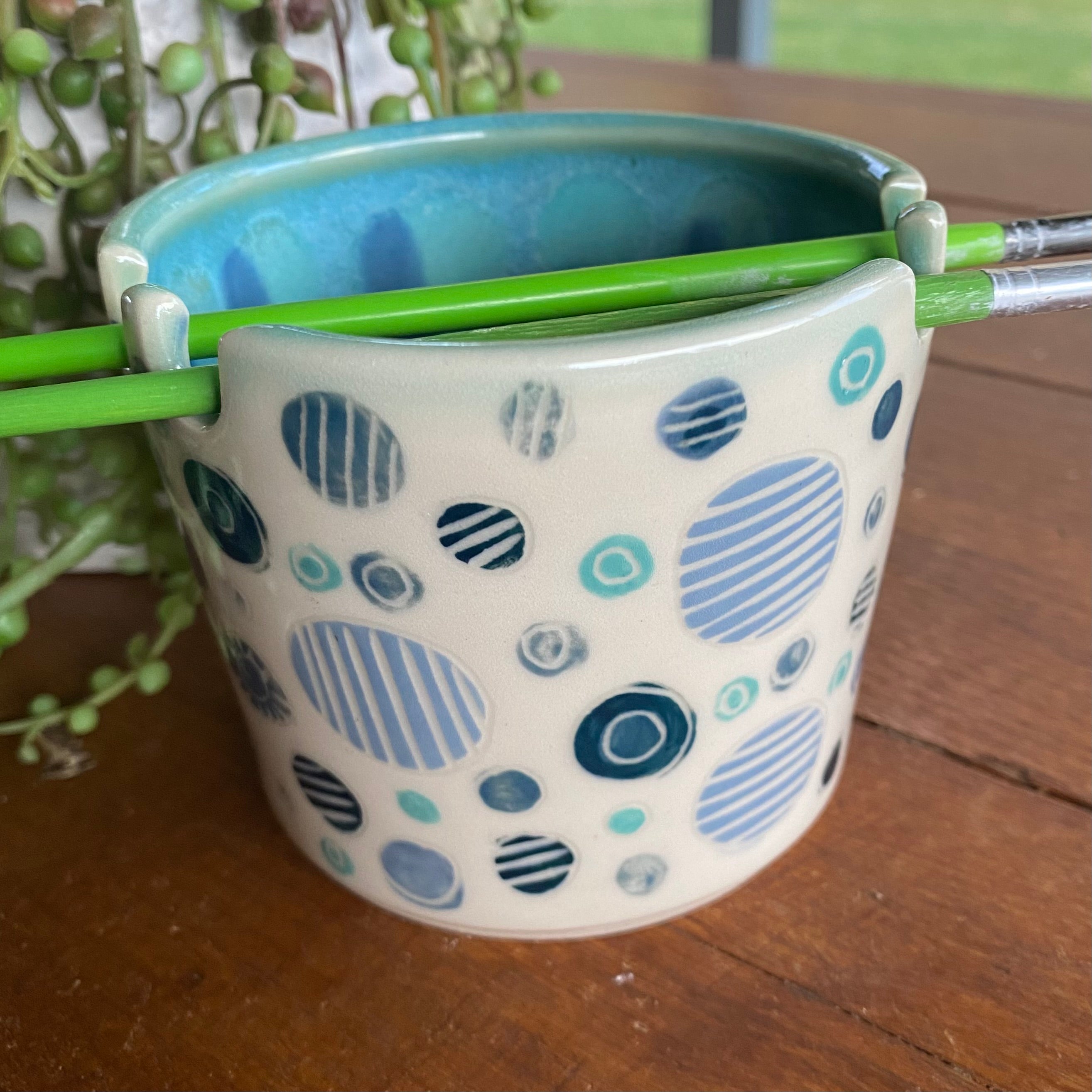 Brush Rinsing Pot|Ceramic|Handmade Pottery