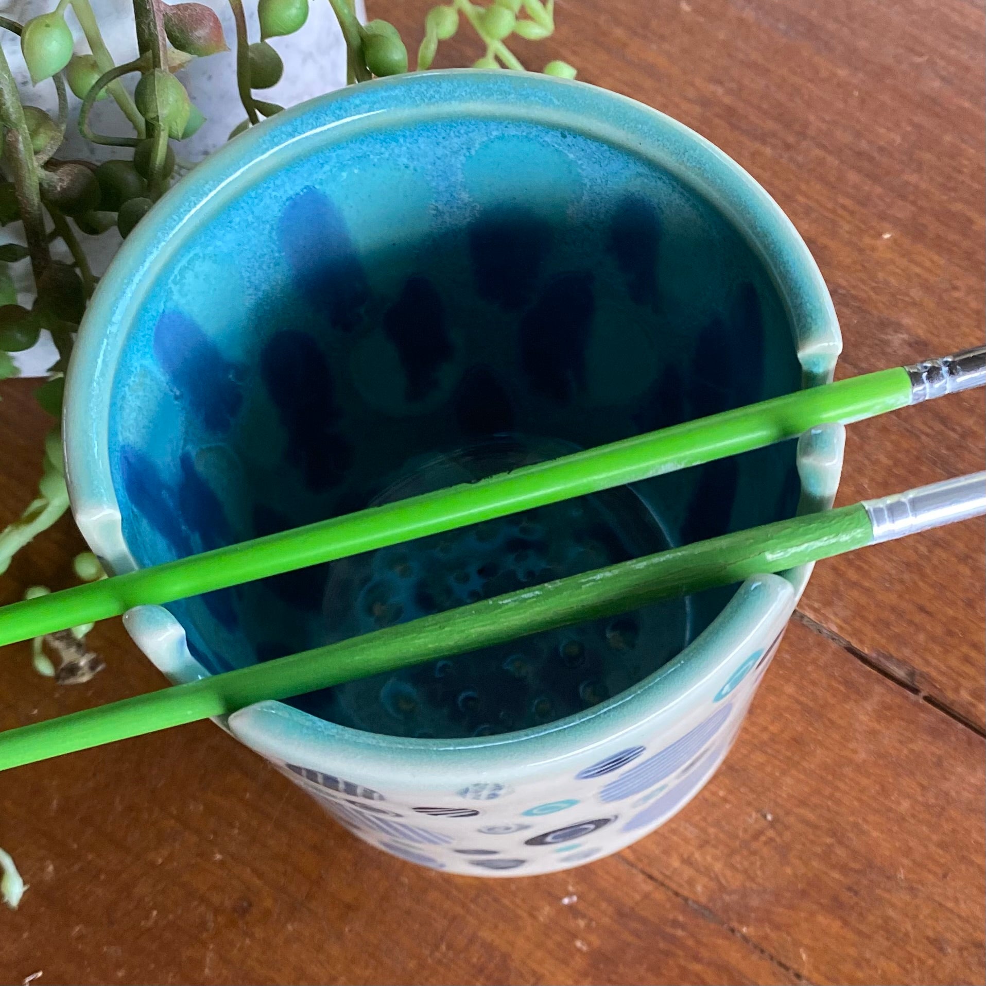 Brush Rinsing Pot|Ceramic|Handmade Pottery