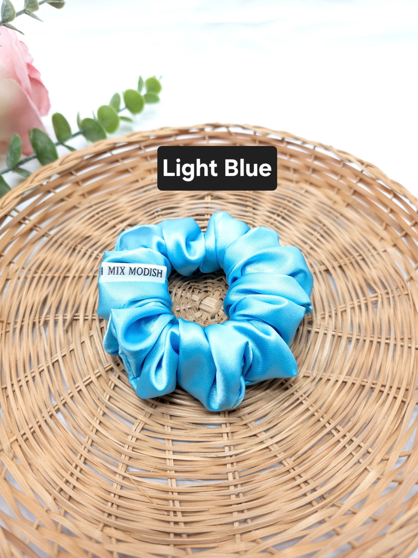 Regular Satin Scrunchies, Handmade Hair Ties, Ponytail Bands