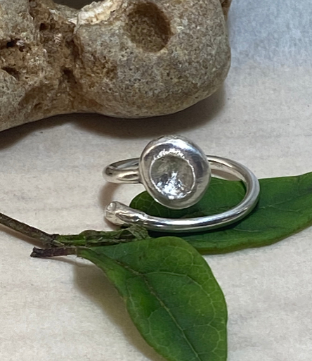 Tidal Pool Ring | Handmade Sterling Silver Open Ring