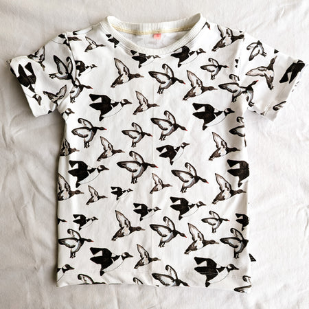 Organic cotton tee shirts for kids in unique hand illustrated designs - sizes 4-9