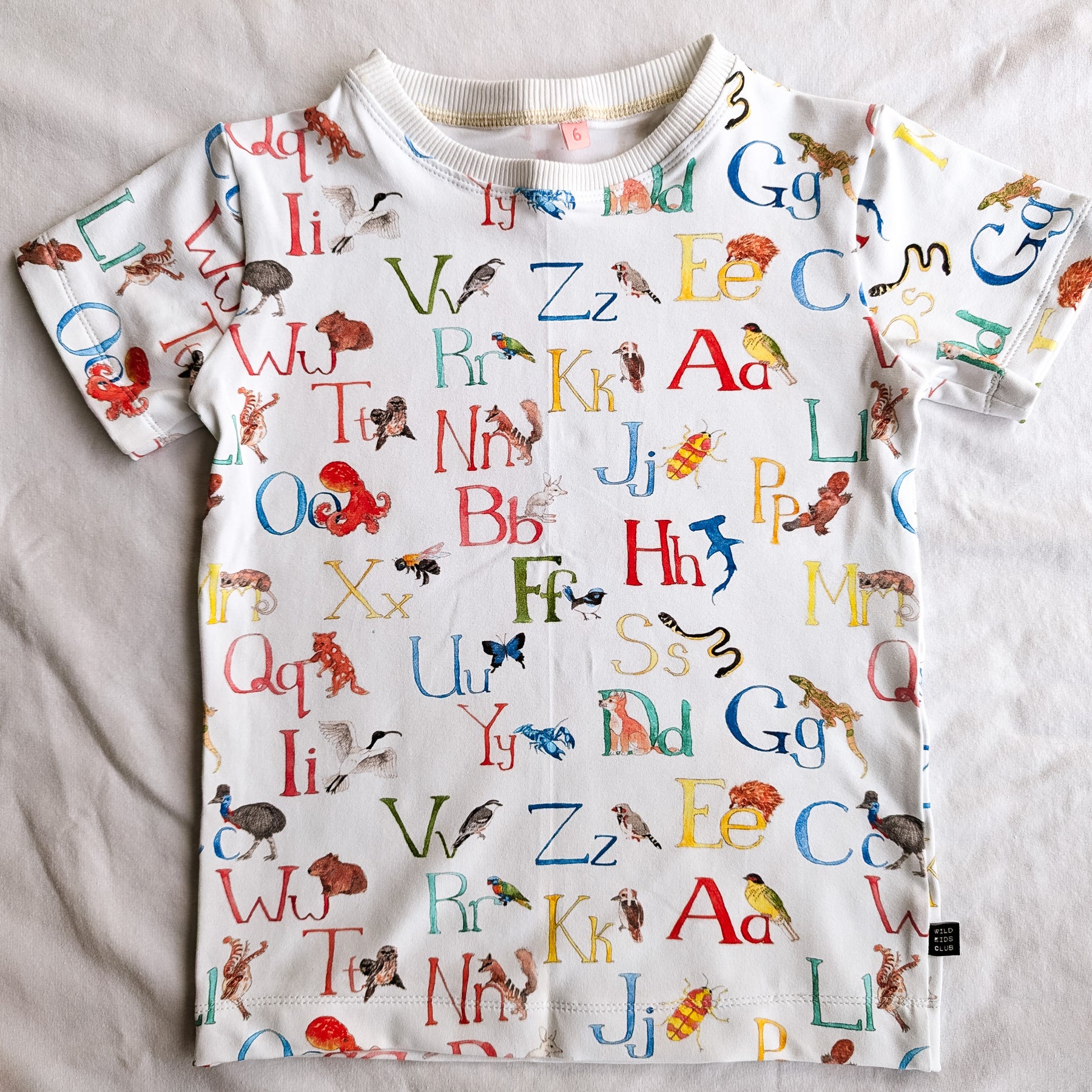 Organic cotton tee shirts for kids in unique hand illustrated designs - sizes 4-9