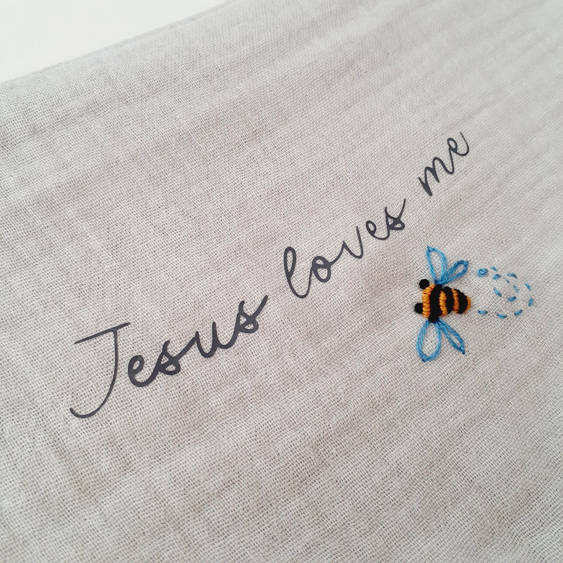 Christian Baby Bib • Cotton Bandana Bib • “Jesus Loves Me” Christian Bib • Faith‑Based Baby Gift • Baby Boy