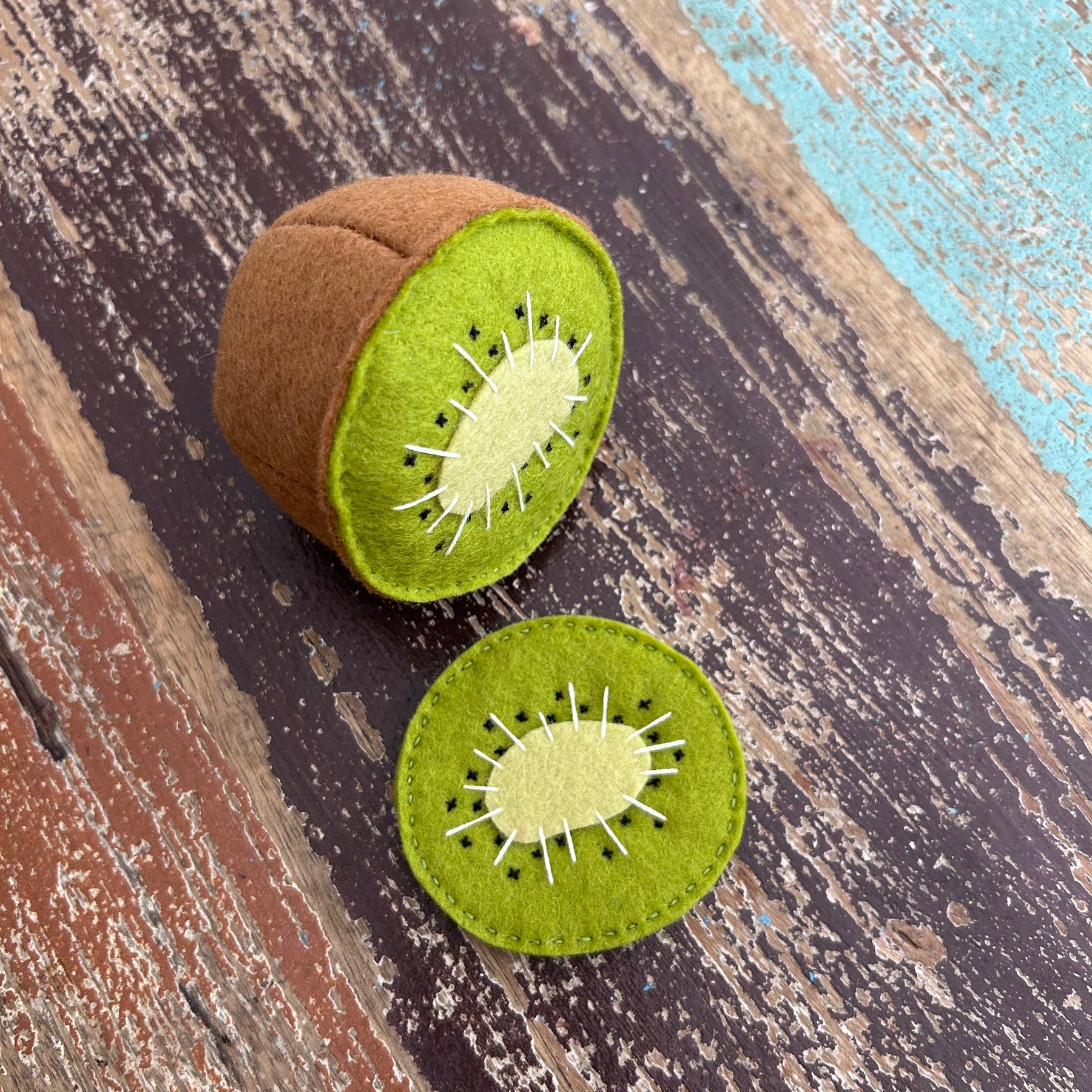 Kiwi fruit, play kitchen, toddler gift
