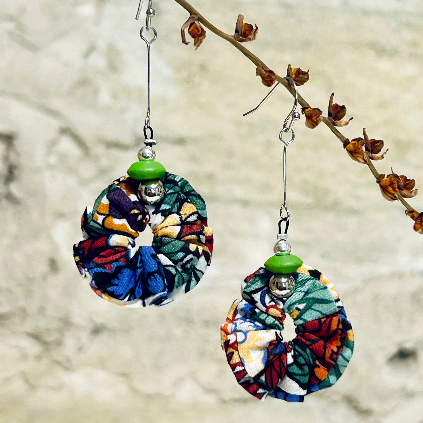 Earrings Colourful Textiles - EC-617 EC-618 EC-619