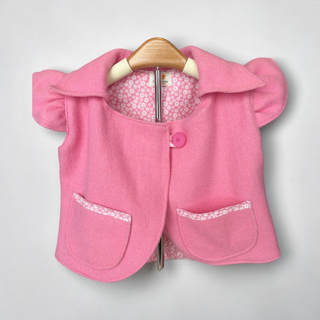 Pretty in Pink Size 4 Pure Wool Vest