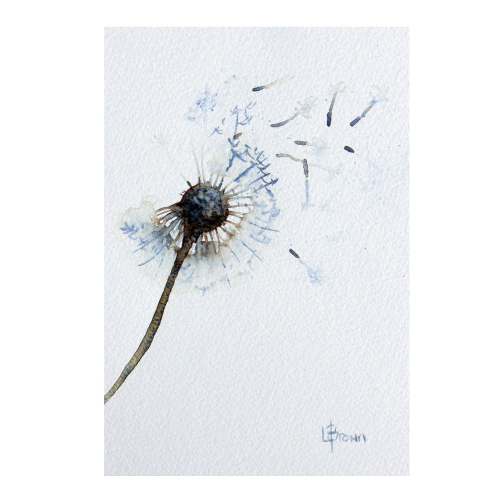 Mini Blooms #19 Dandelion Original Watercolour Painting