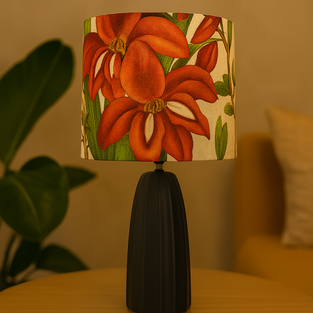 Twinning Botanical drum lampshade