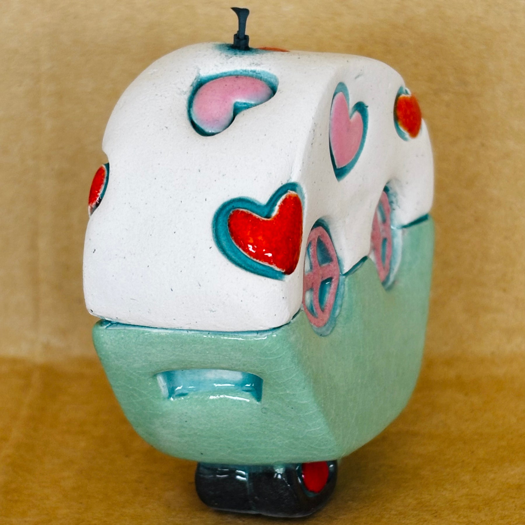 Small Retro Collectable Ceramic Caravan 3