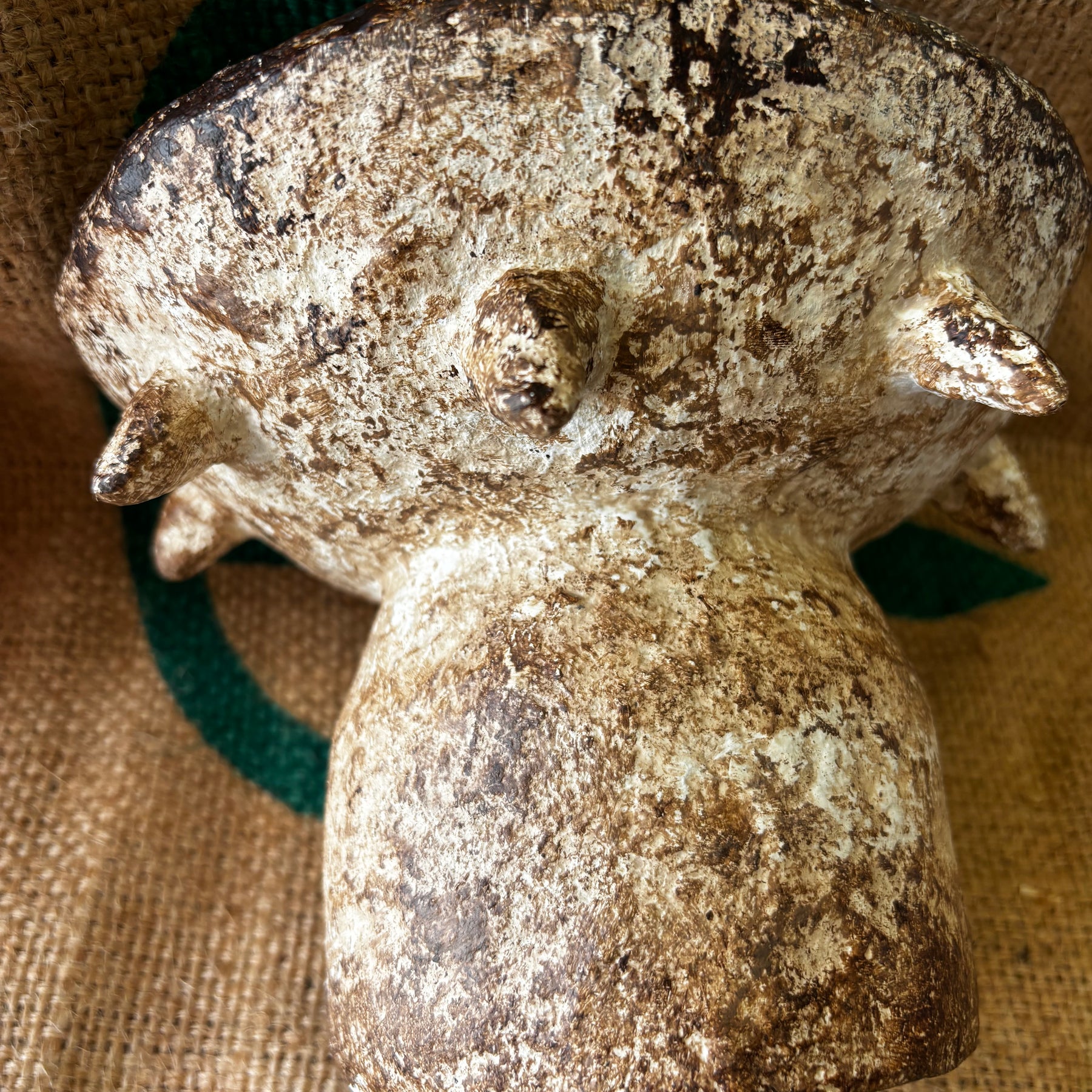 Decorative bowl with spikes