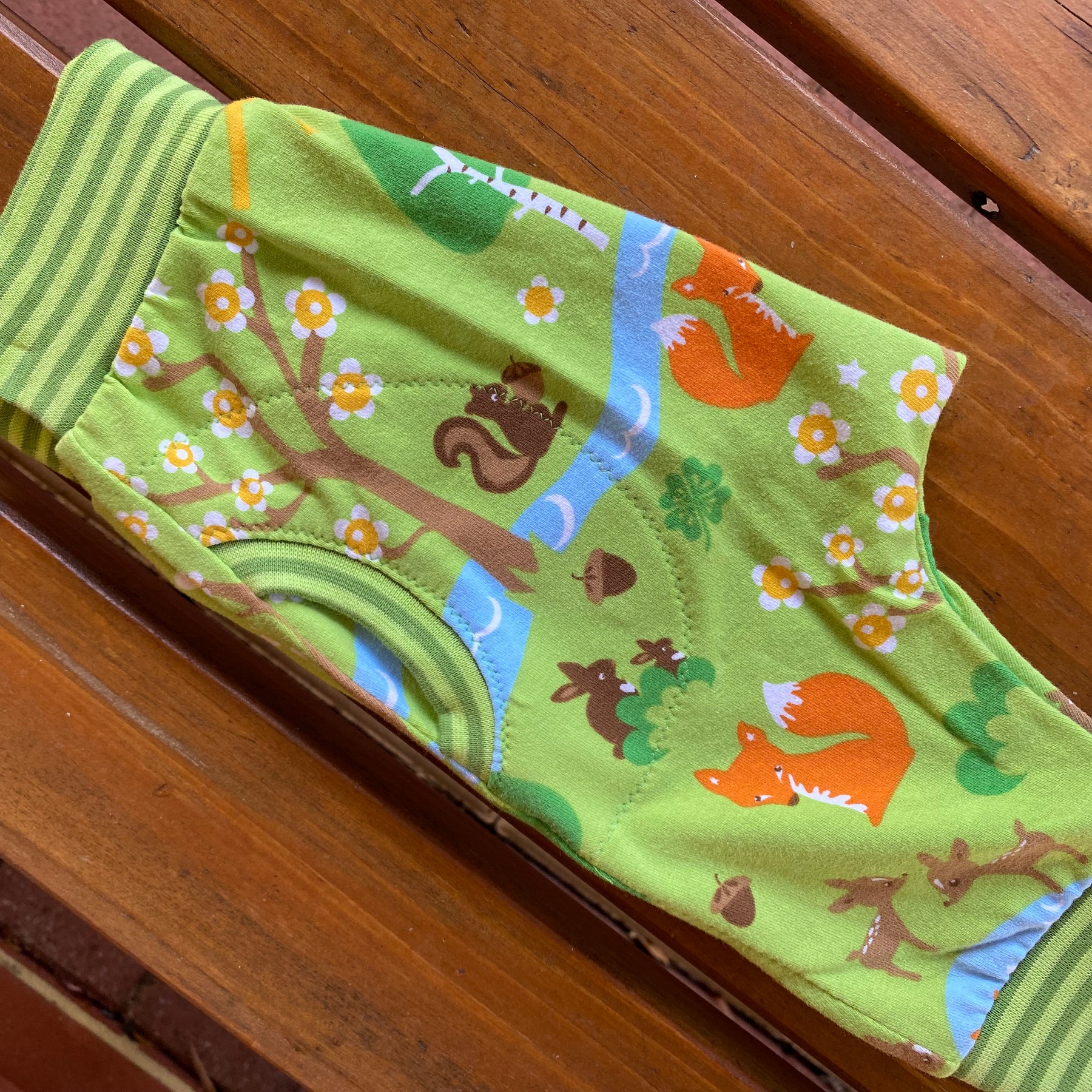 Green Woodland Print Grunge Pants Size 00