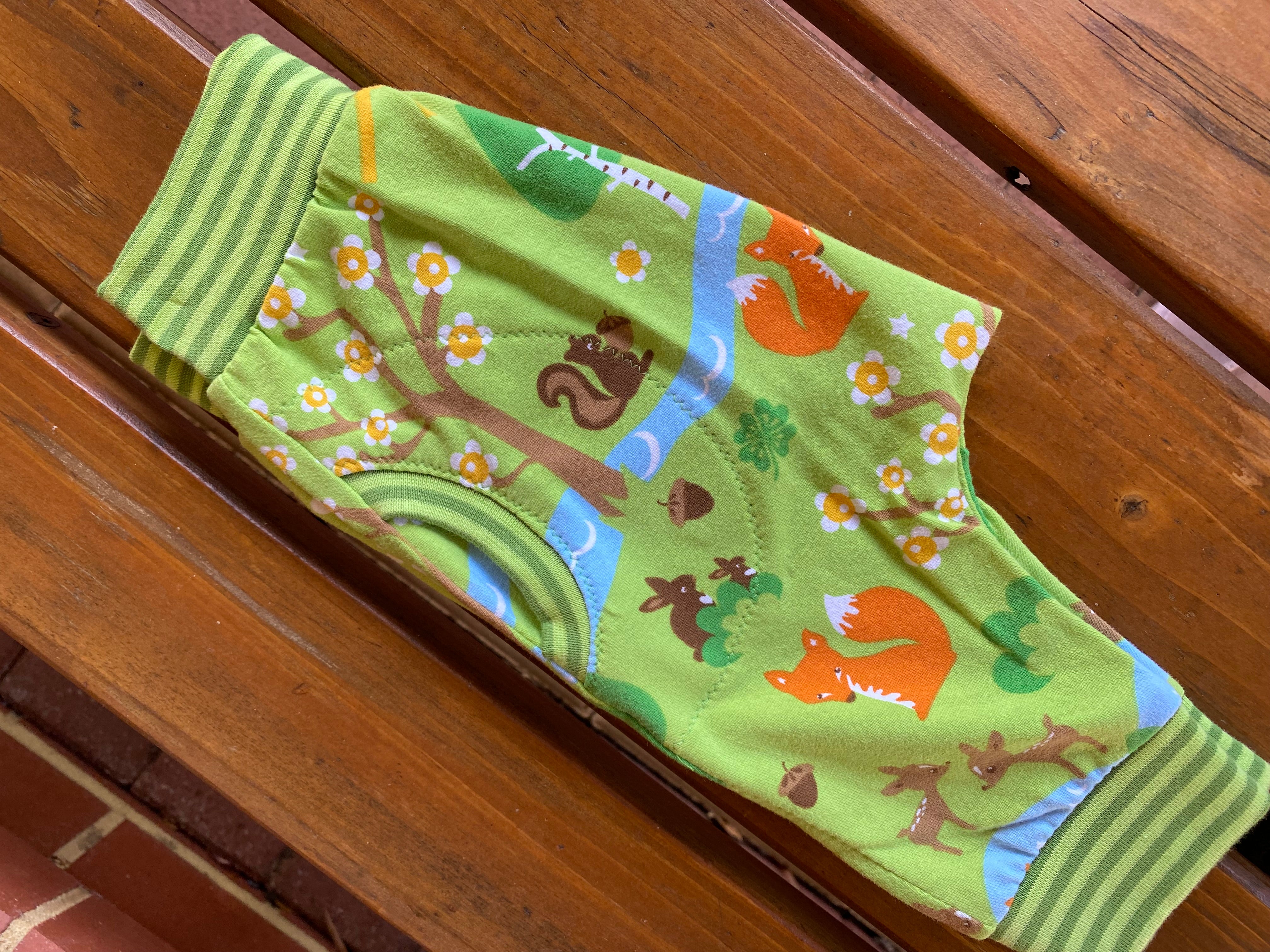 Green Woodland Print Grunge Pants Size 00