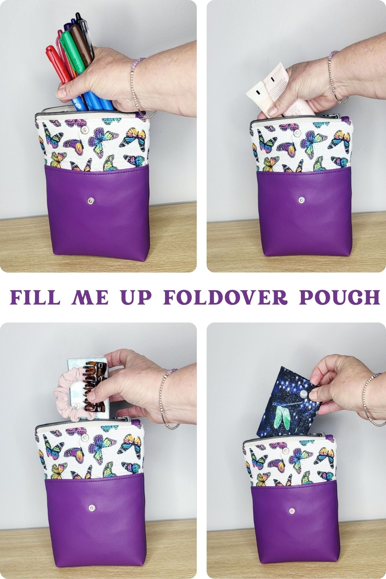 Fill Me Up Fold over Pouch/Caravans