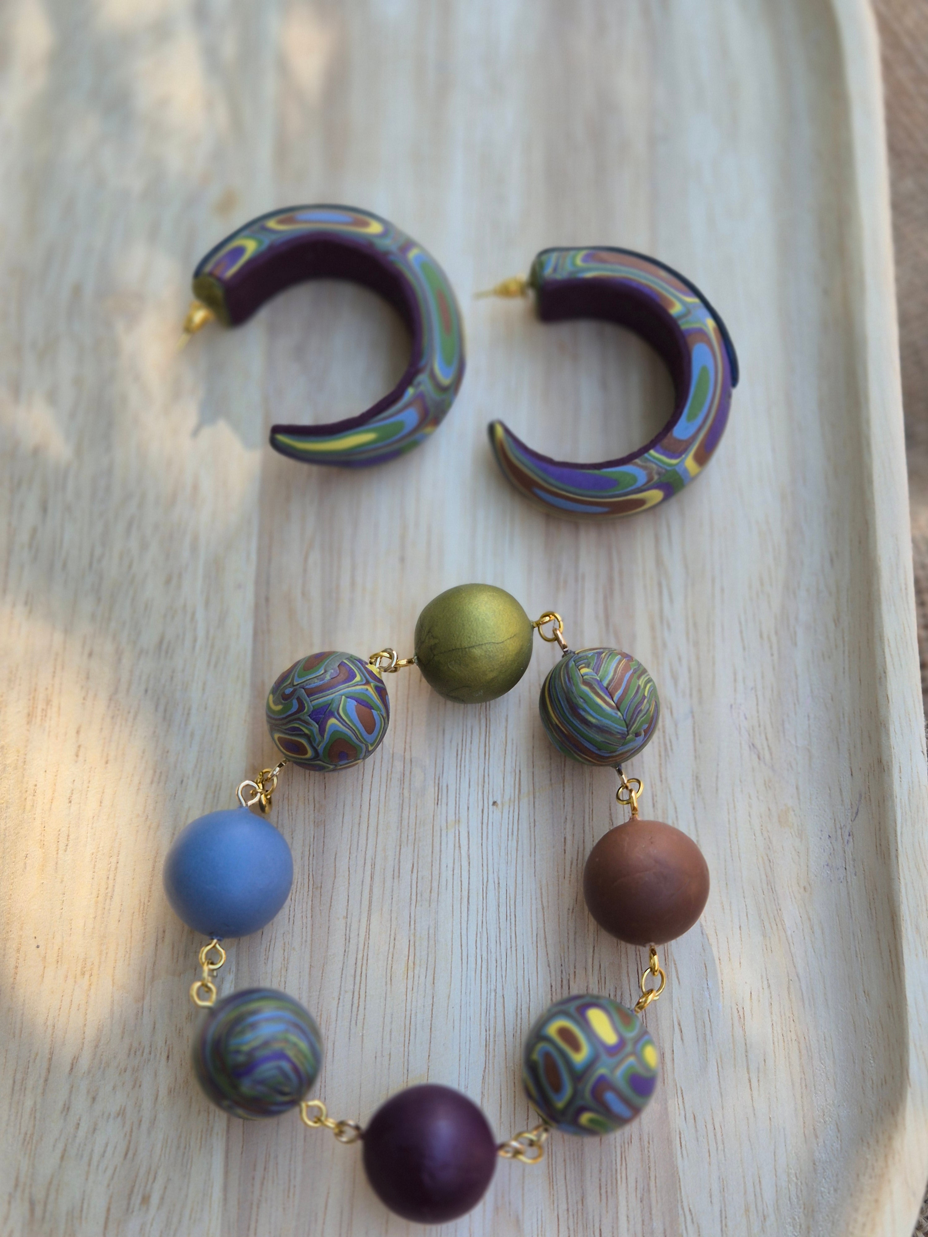 Autumn Vibes Bracelet and Earrings