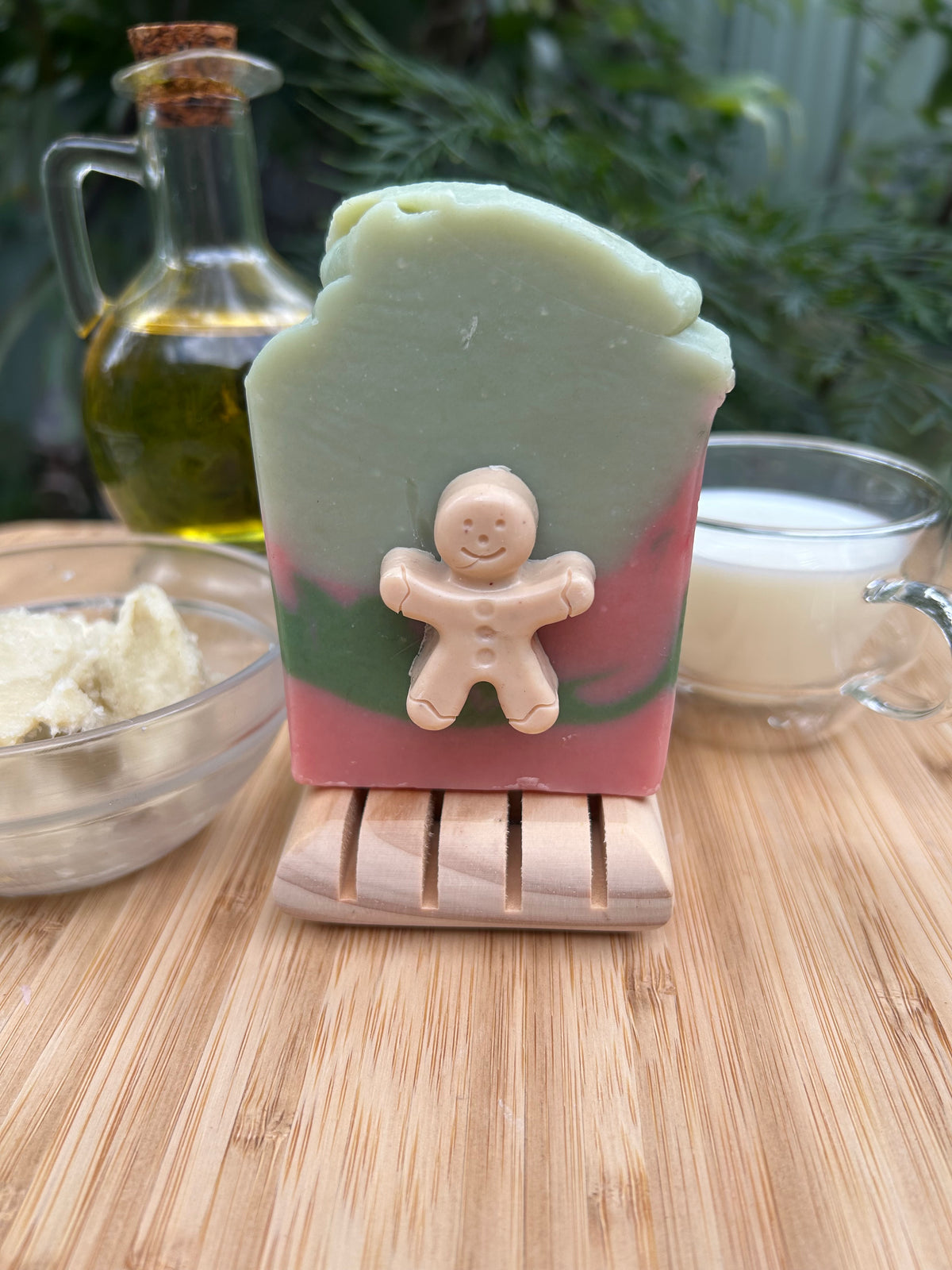 Handmade Yuzu Gingerbread Man Soap | Limited Edition Christmas Bar