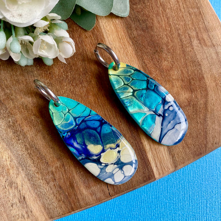 Artisan Turquoise Dangle Earrings