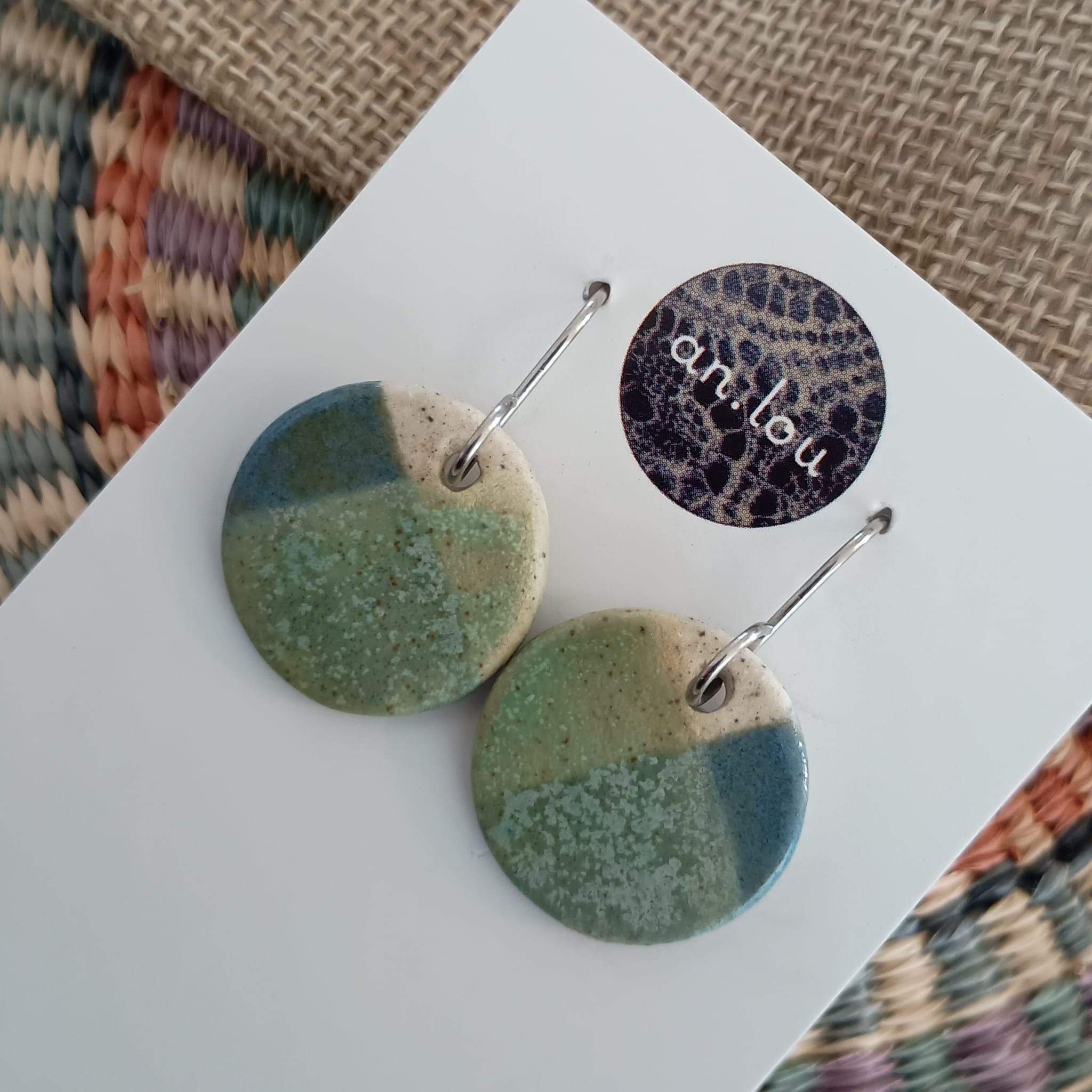 Medium Blue-Green Matte Drops