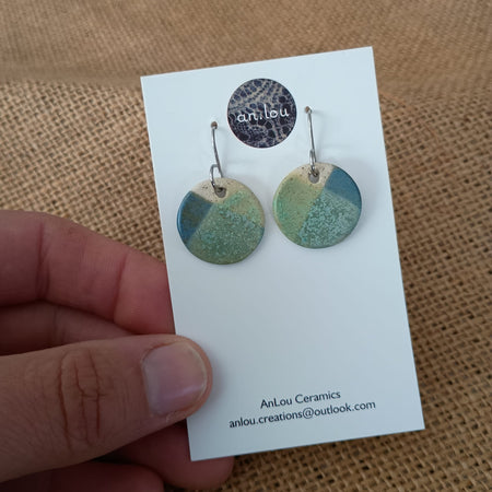 Medium Blue-Green Matte Drops