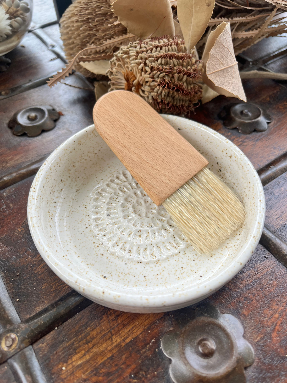Ceramic Grater with Brush