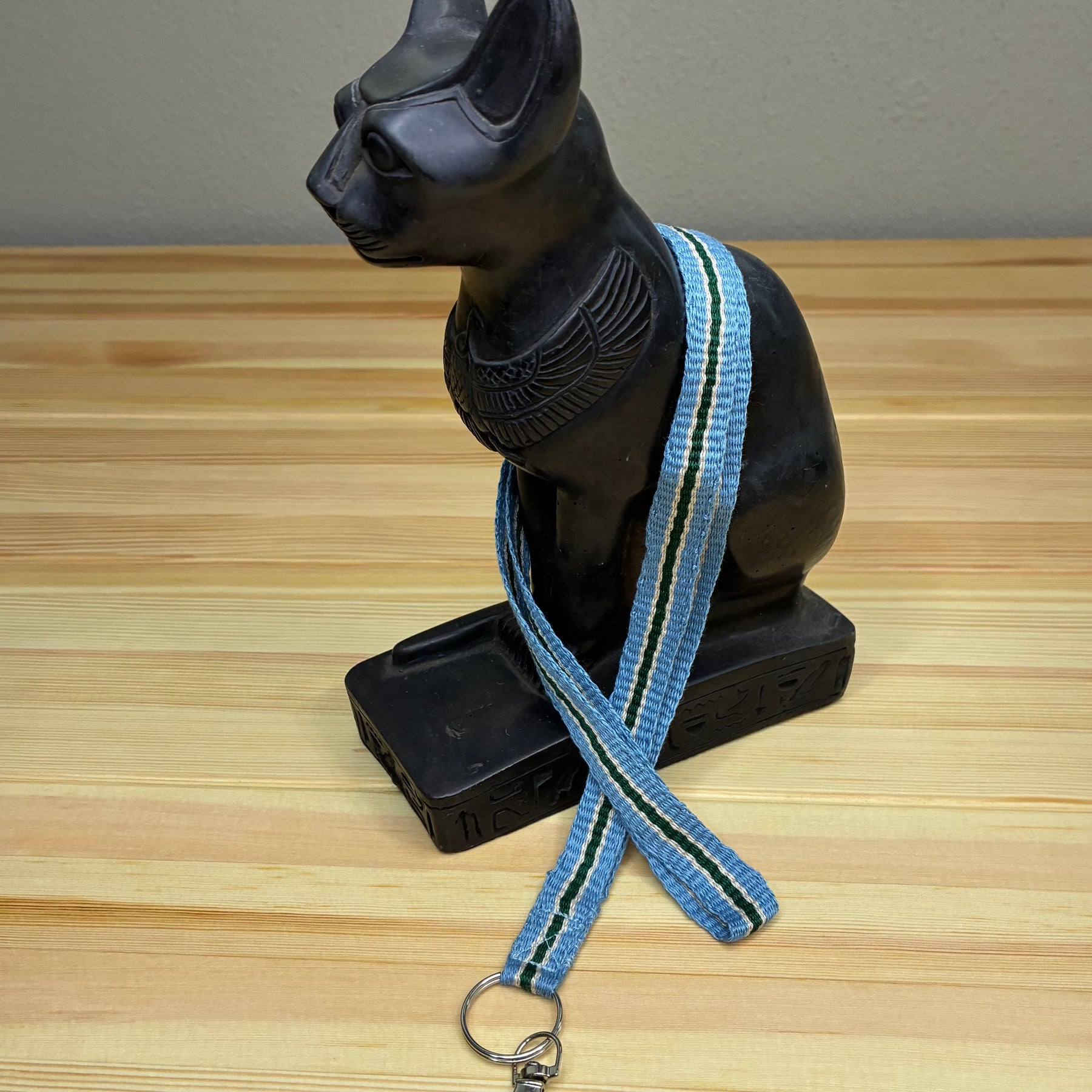 A Little Loom Magic - Cool Stream Handwoven Lanyard