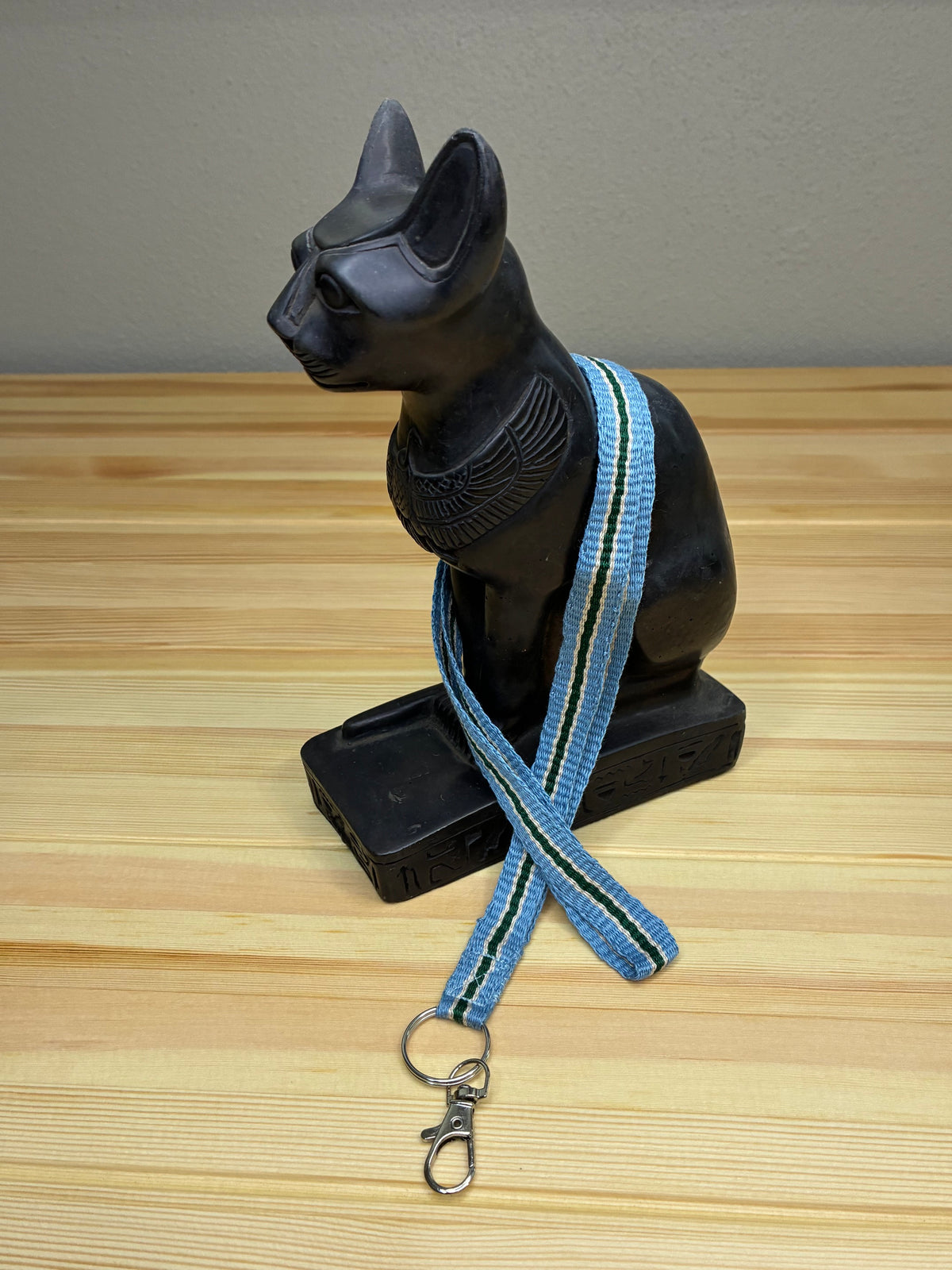 A Little Loom Magic - Cool Stream Handwoven Lanyard