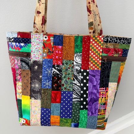 Happy Scrappy Patchwork Tote