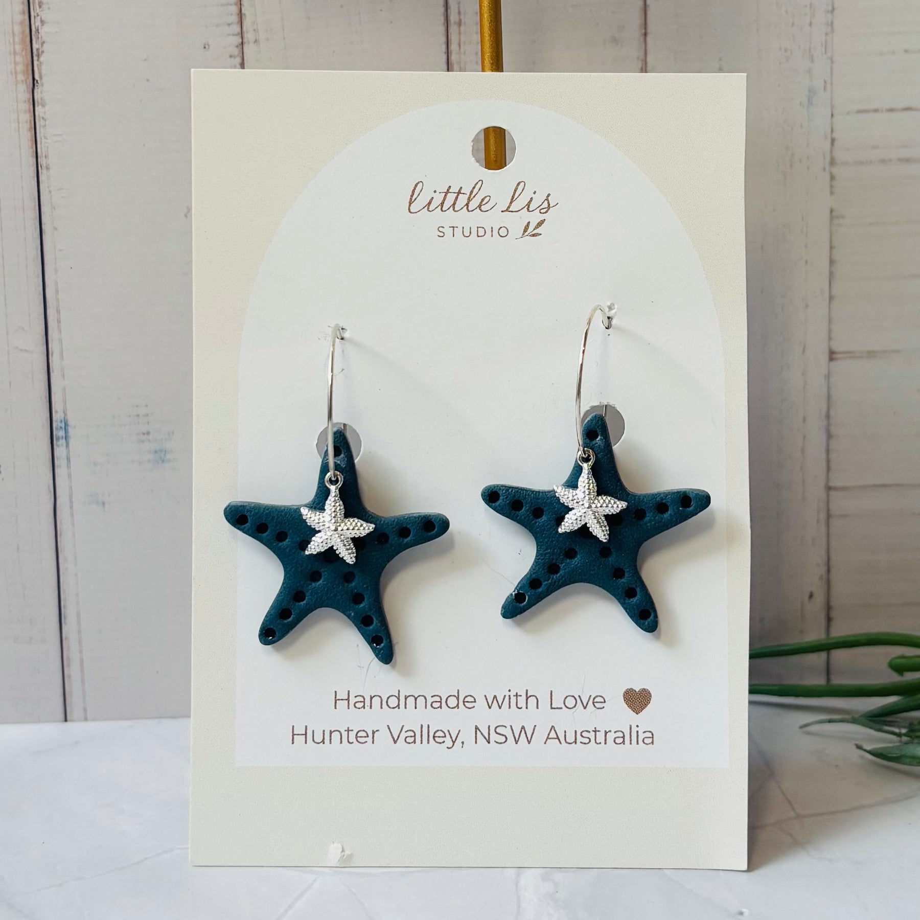 Seaside Stories Starfish | Polymer Clay Dangle Earrings
