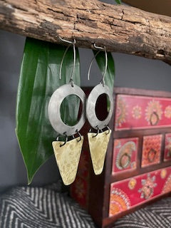 Silver Sphere Dangles