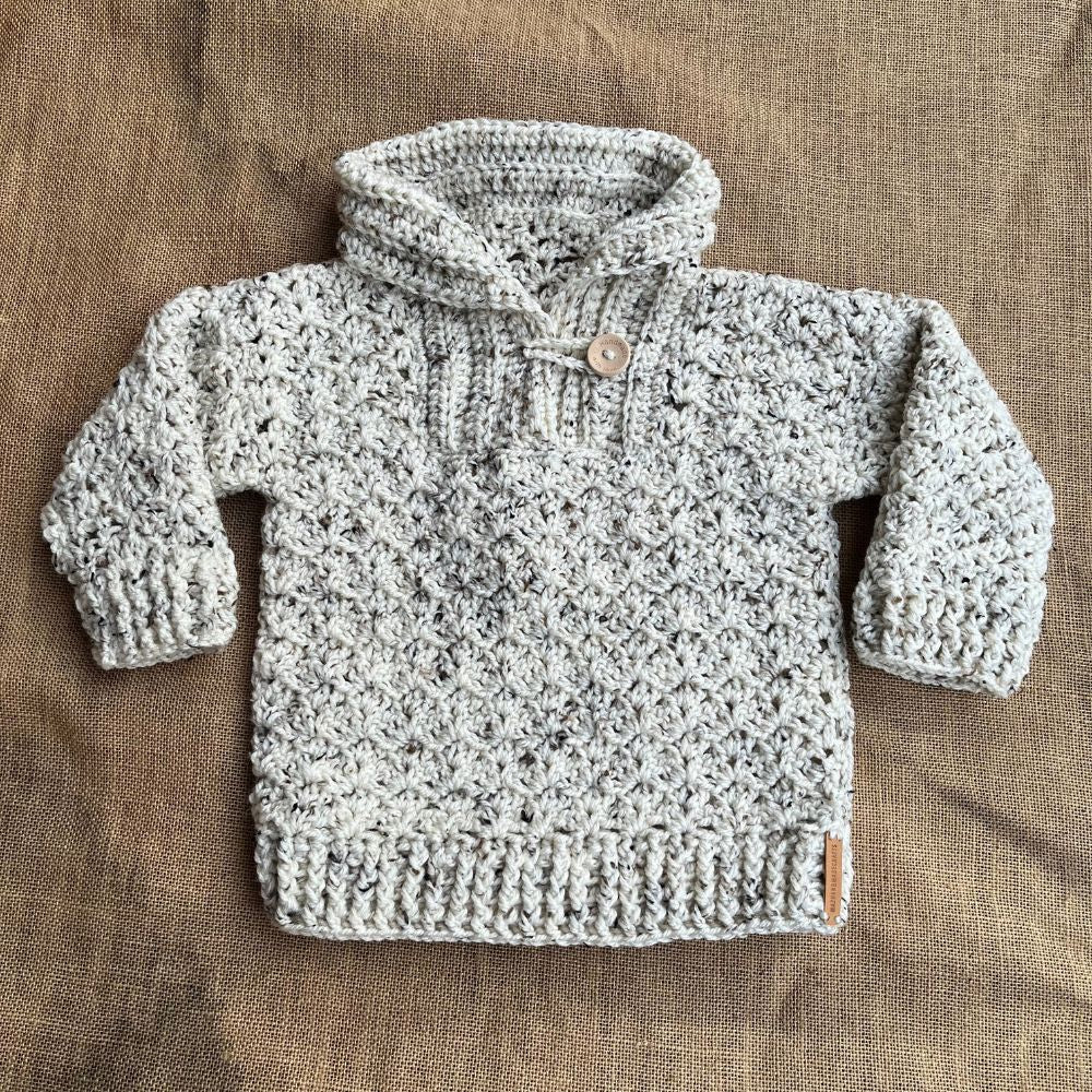 Handmade crochet toddler jumper with collar | size 3/4 Toddler