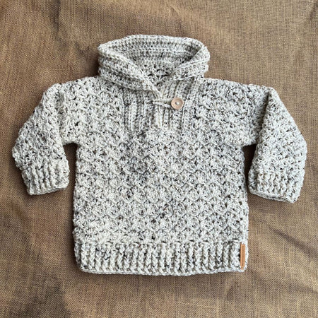 Handmade crochet toddler jumper with collar | size 3/4 Toddler