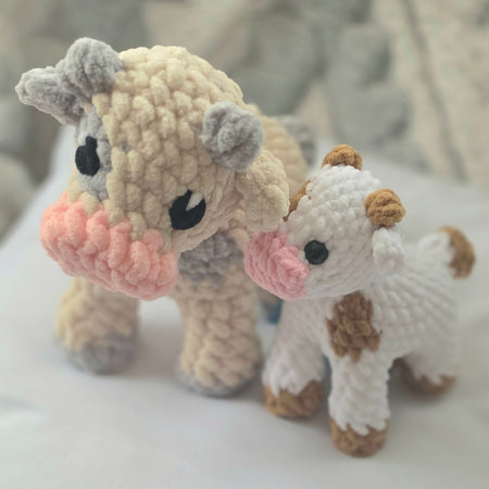 Crocheted Cow Plushies