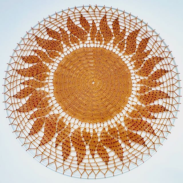 Crocheted Sun Mandala