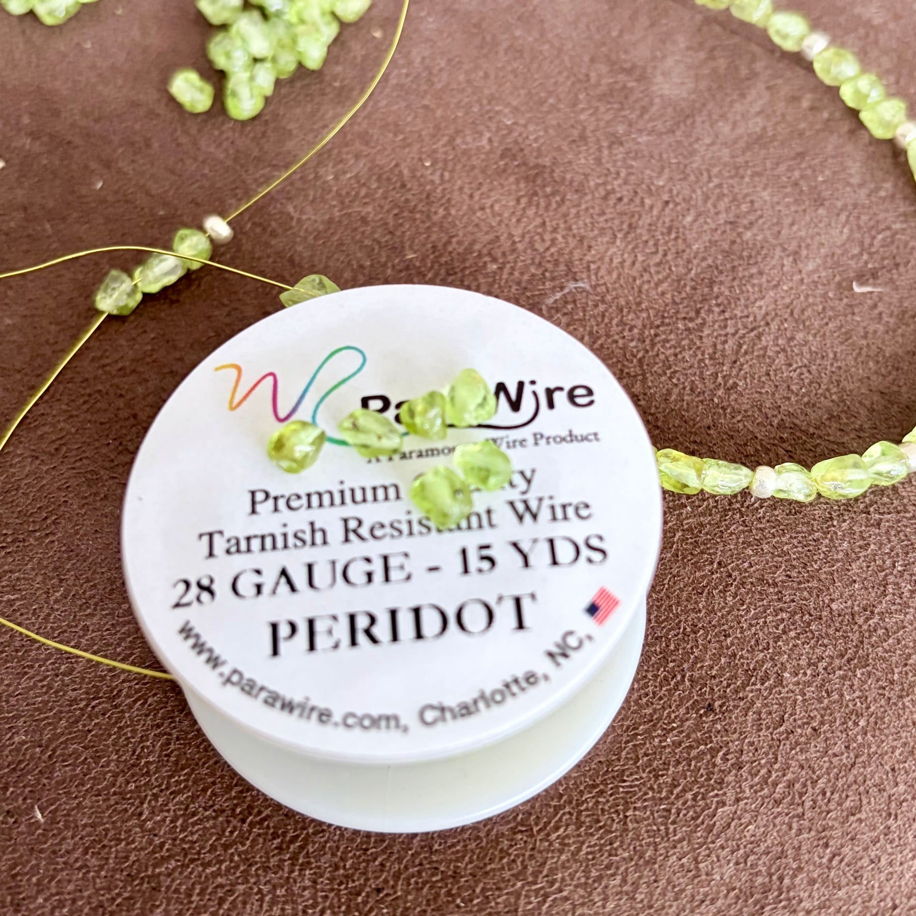 Natural Peridot Necklace-chocker “Joy”