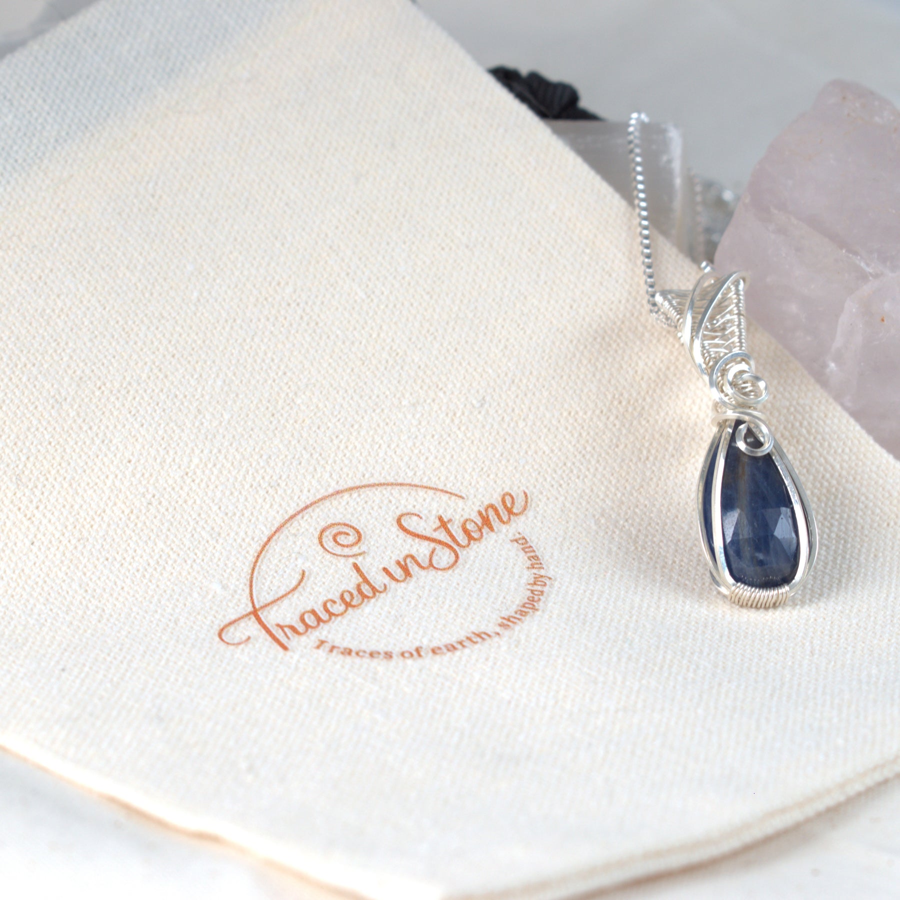 Into the Night - Sapphire Keepsake Pendant, September Birthstone