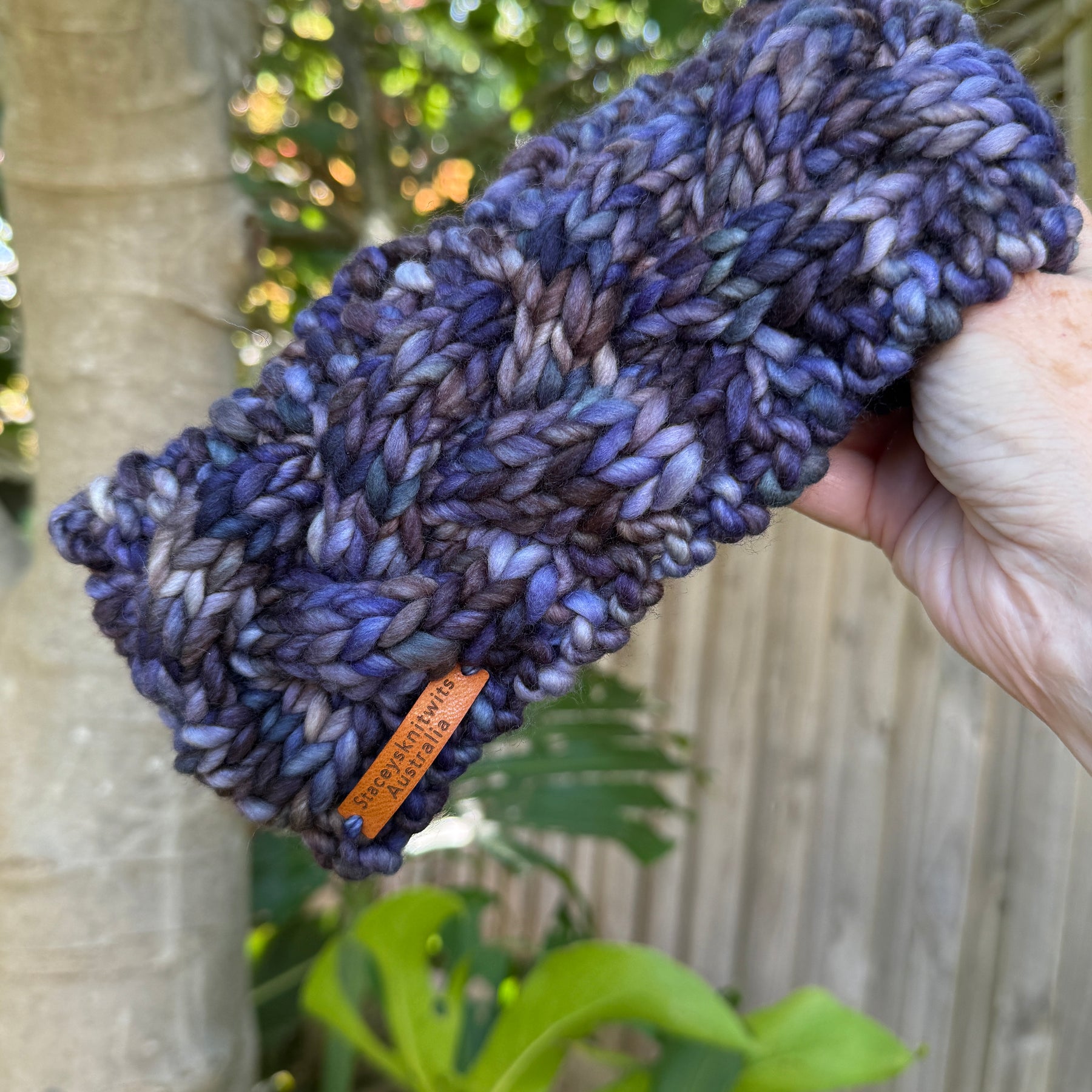 Merino Headband, Stretchy Hand Knitted Earwarmers