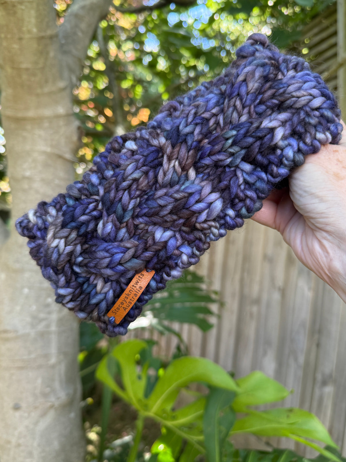 Merino Headband, Stretchy Hand Knitted Earwarmers