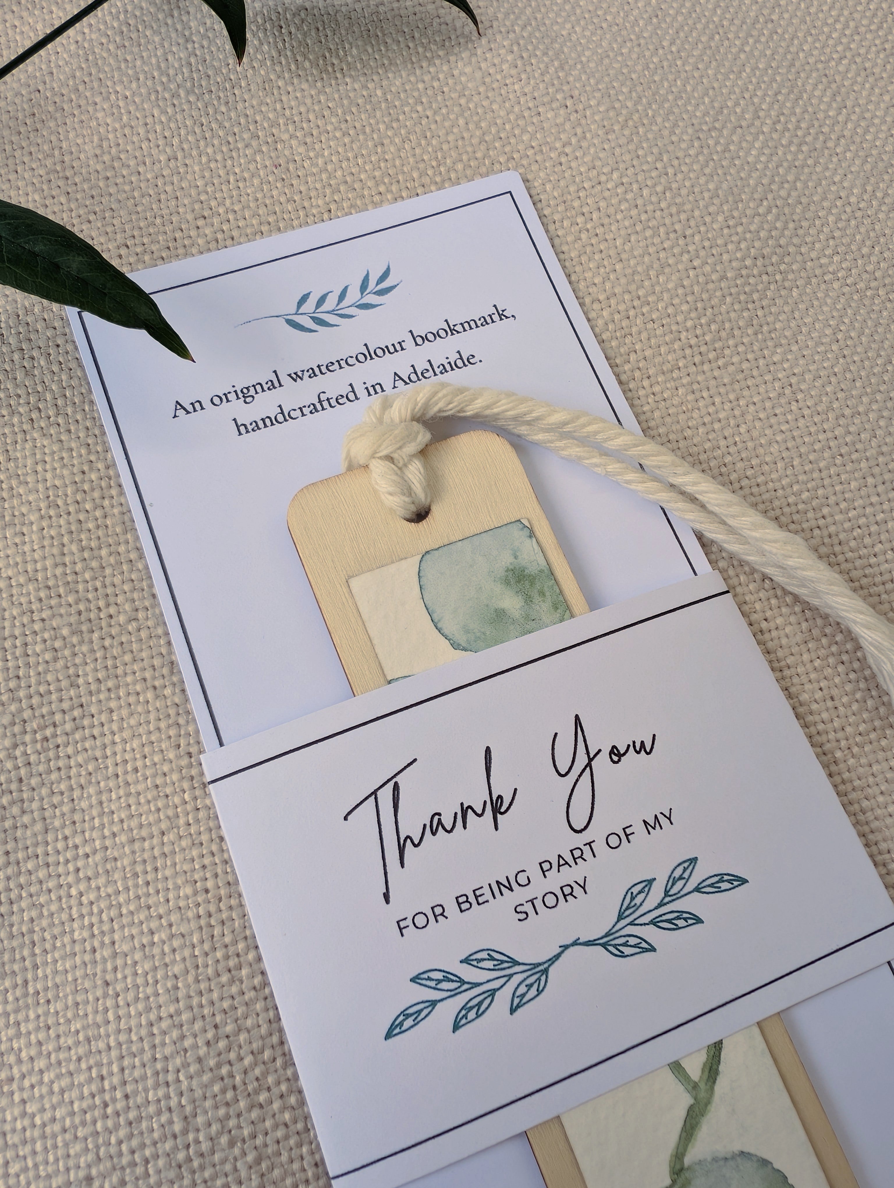 Teacher Thank You Gift | Original Watercolour Bookmark | Handmade in Adelaide